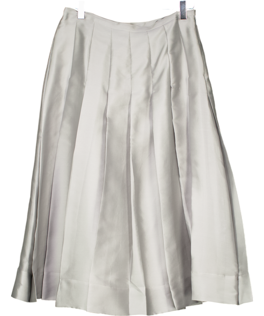 Arket Grey A-line Taffeta Skirt UK 8