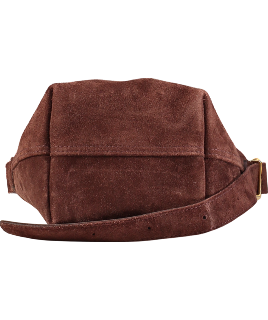Madewell Brown The Essential Bucket Tote In Suede One Size