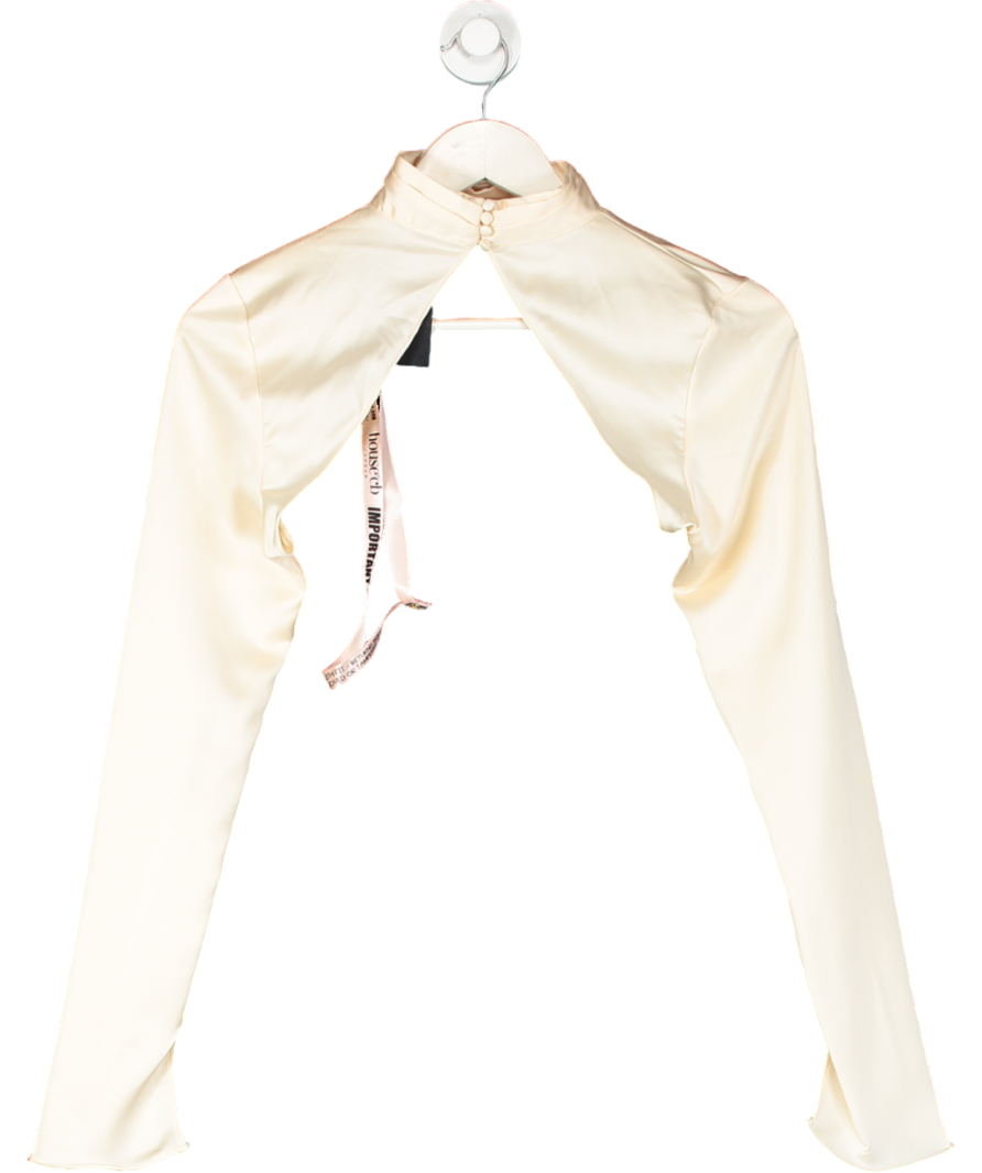 House of CB Cream Satin Bolero UK S