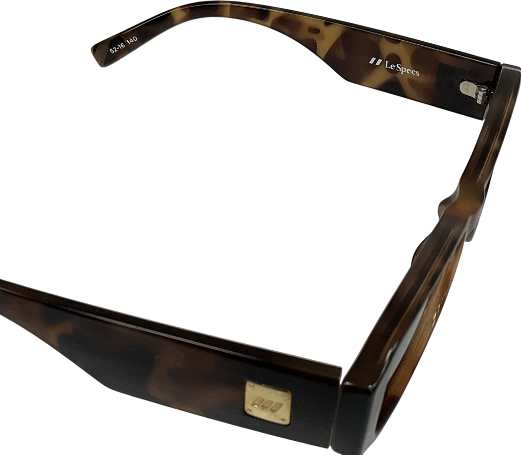 Le Specs Brown Tres Gauche Sunglasses Tort/khaki Lenses One Size