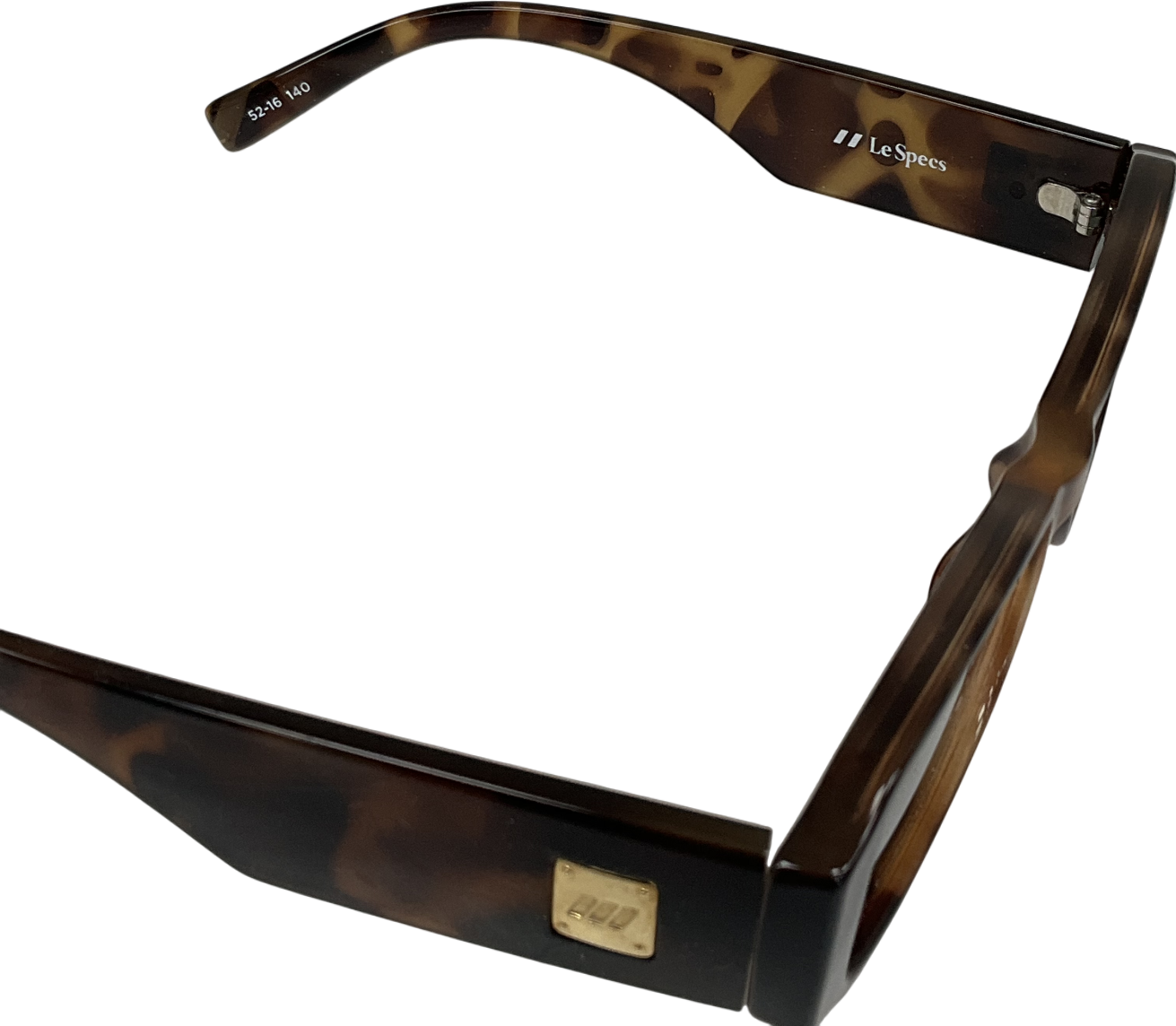 Le Specs Brown Tres Gauche Sunglasses Tort/khaki Lenses One Size