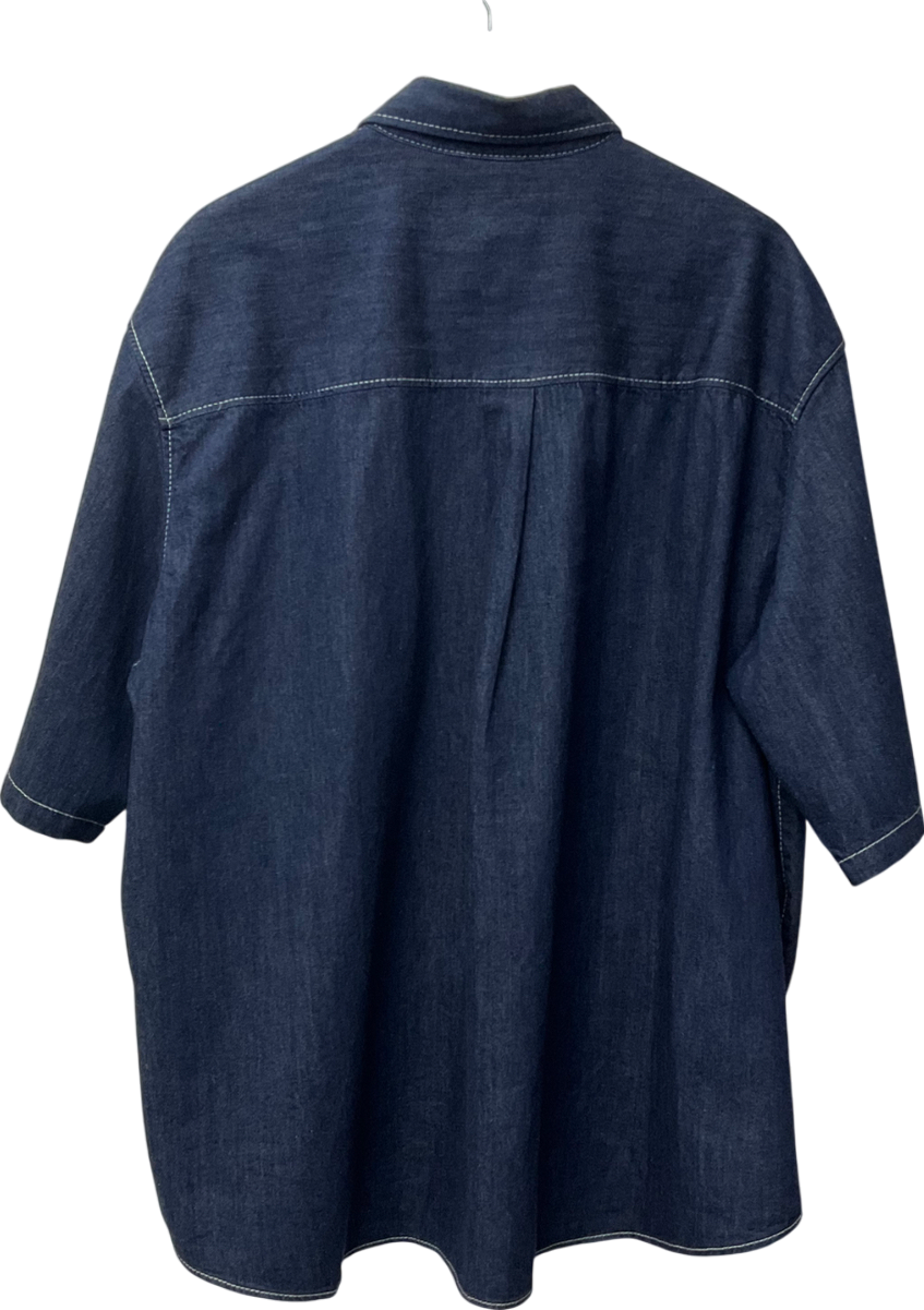 Weekday Blue Griffith Denim Oversized Shirt UK L