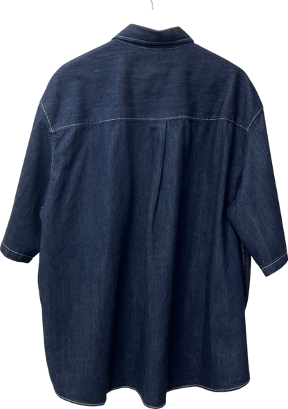 Weekday Blue Griffith Denim Oversized Shirt UK L