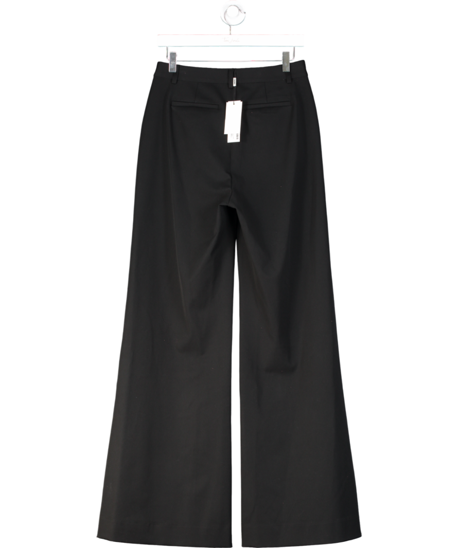 L'agence Black Pillar Wide Leg Trousers UK S