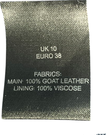 Millie Mackintosh Black High Waisted Leather Skirt UK 10