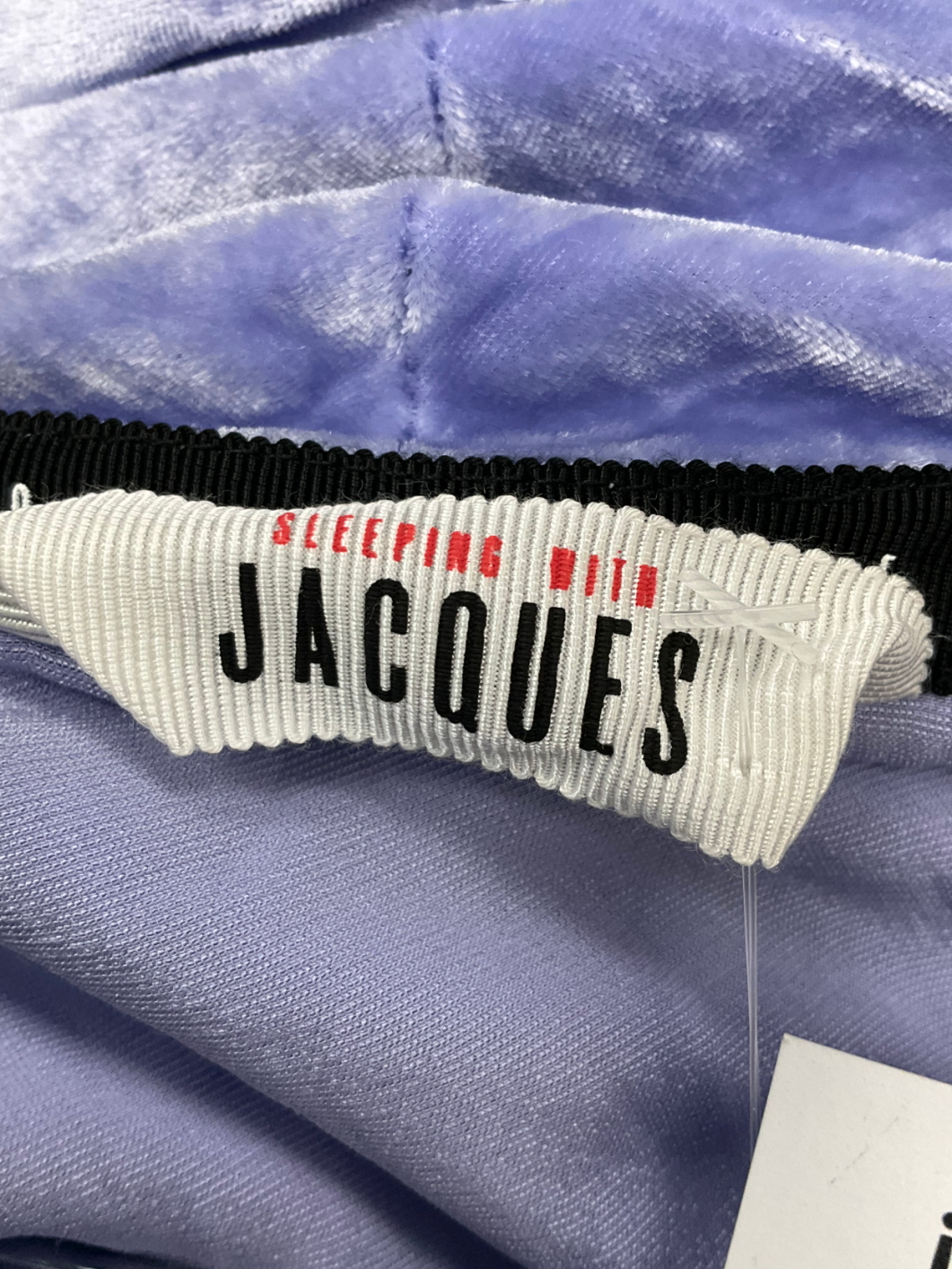 Sleeping With Jacques Purple Velvet Robe And Pyjama Bottoms UK 10