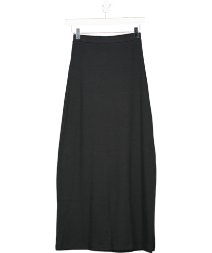 MANGO Black Midi Skirt UK S