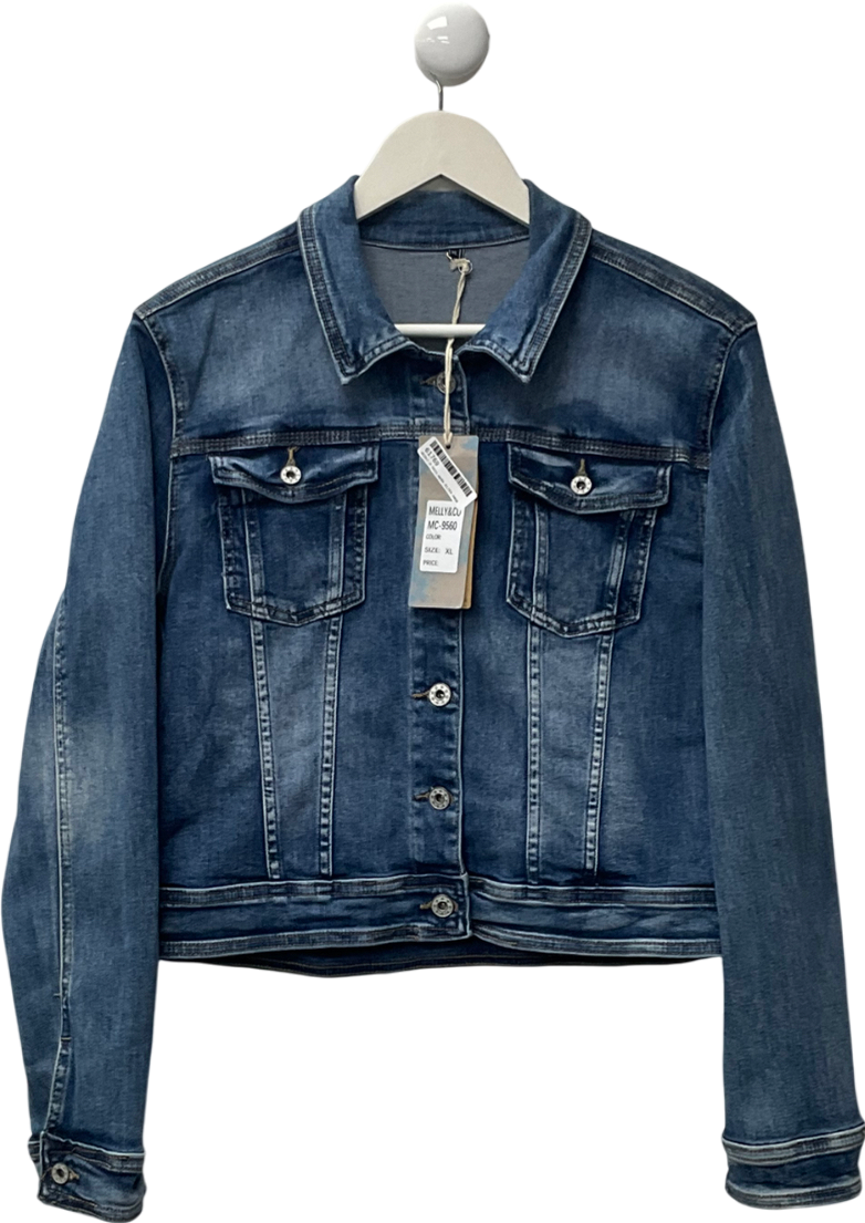 Melly&Co Blue Angel Denim Wings Jacket UK XL