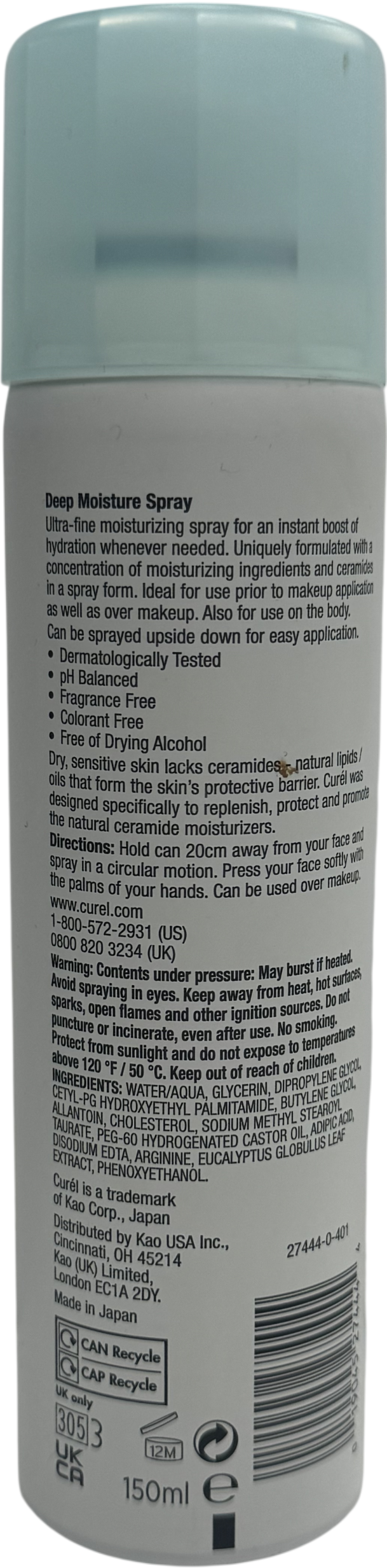 Curel Deep Moisture Spray 155g