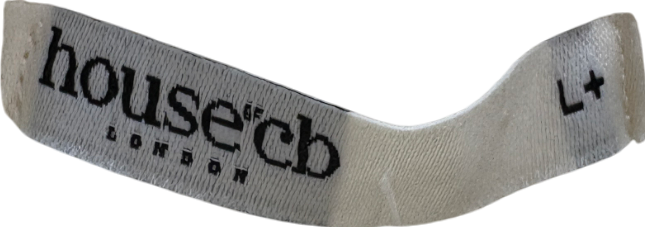 House of CB Salilah Cream Chenille Bomber Jacket UK L