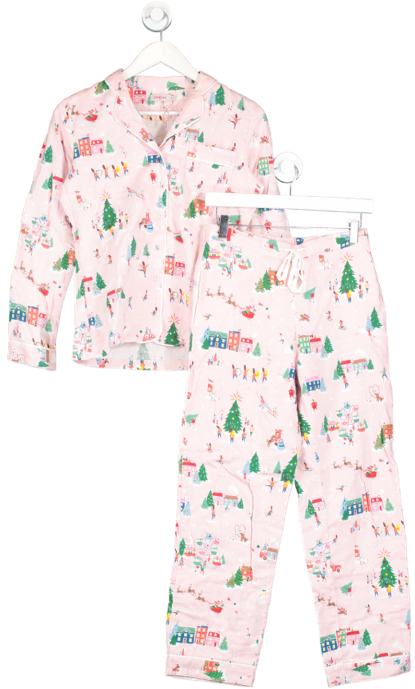 Cath Kidson Pink Christmas Village Pyjamas UK XS