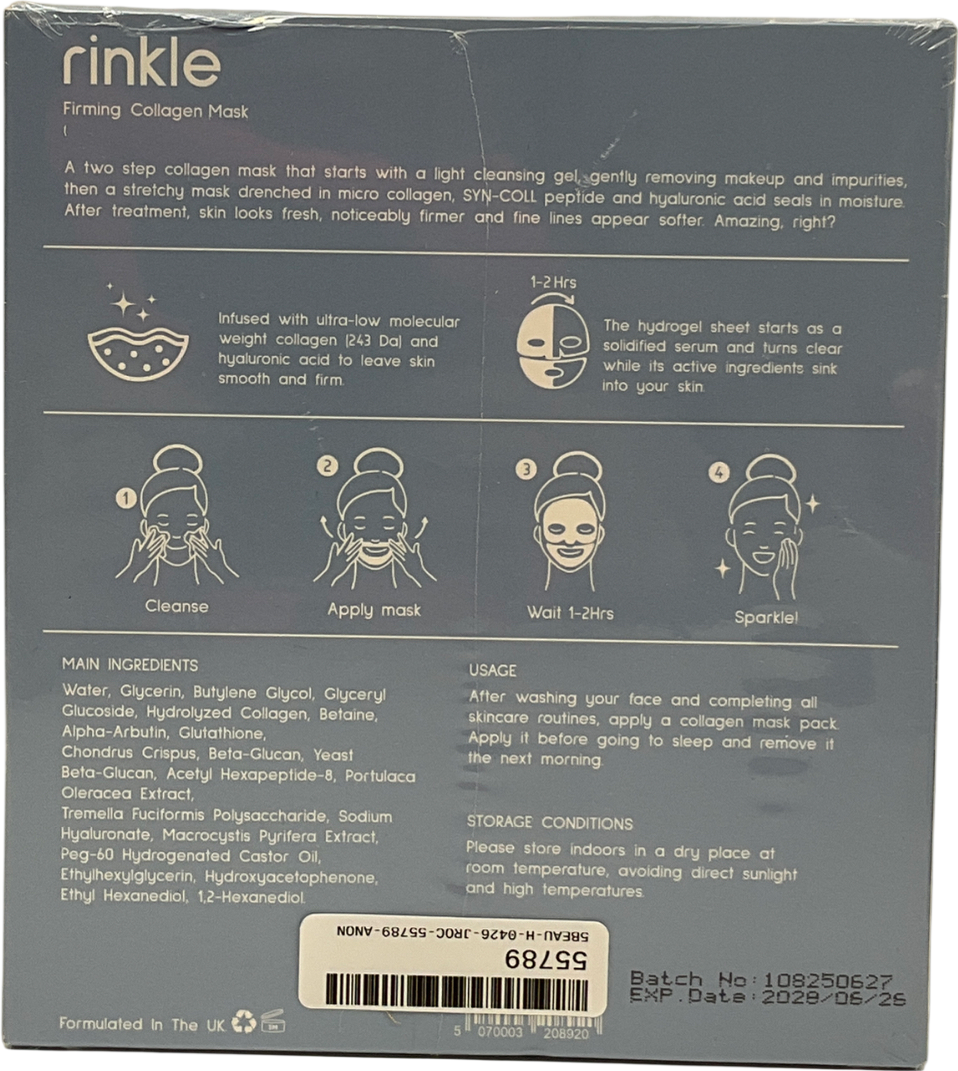 rinkle Firming Collagen Mask 28 g