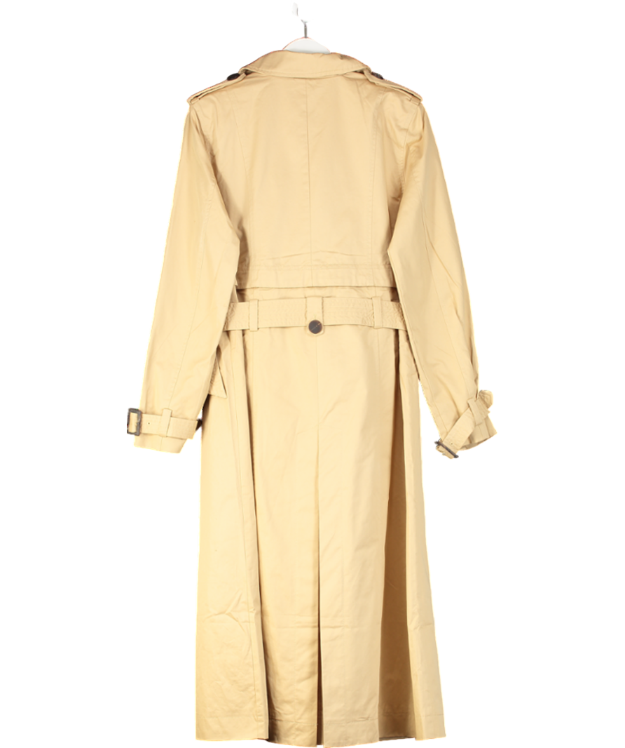 Karen Millen Beige Tailored Cotton Multiway Trench Coat UK 10