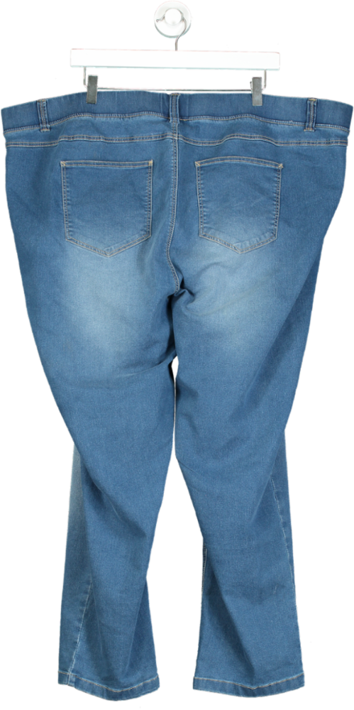 Simply Be Blue Bella Slim Leg Jeggings UK W32