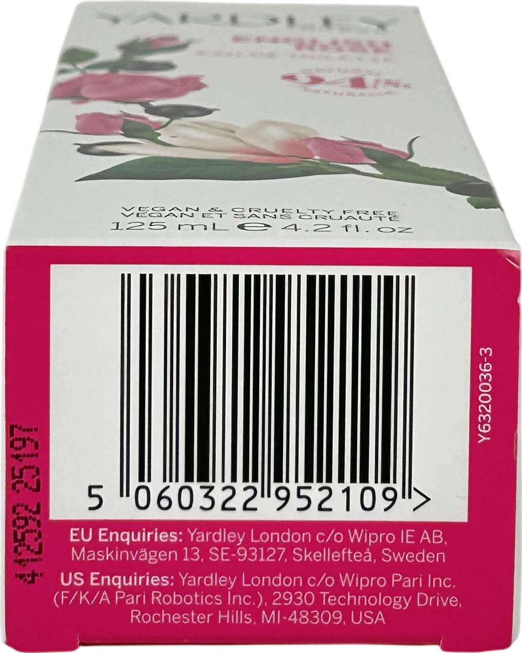 Yardley English Rose Eau De Toilette For Women 125ml