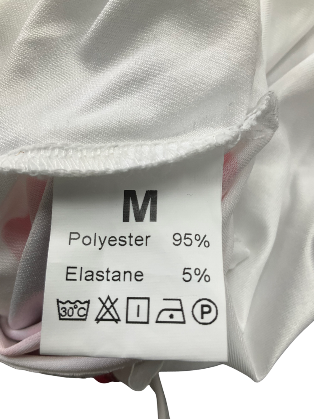 Ego White Large Floral Print Asymmetric Top UK M