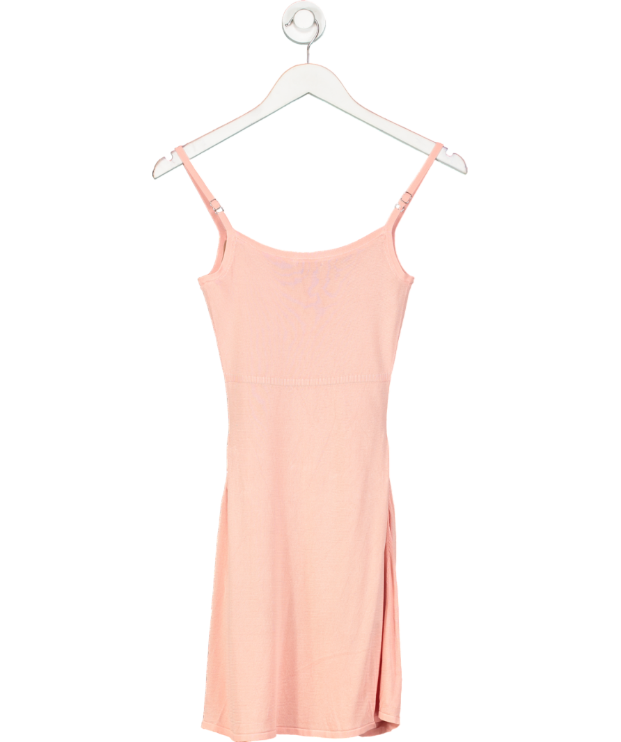 House of CB Pink Lorenza Primrose Sheer Knit Mini Dress UK S