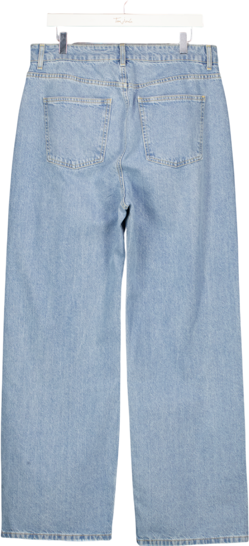 V BY VERY Light Blue High Waisted Straight Leg Jeans UK 20