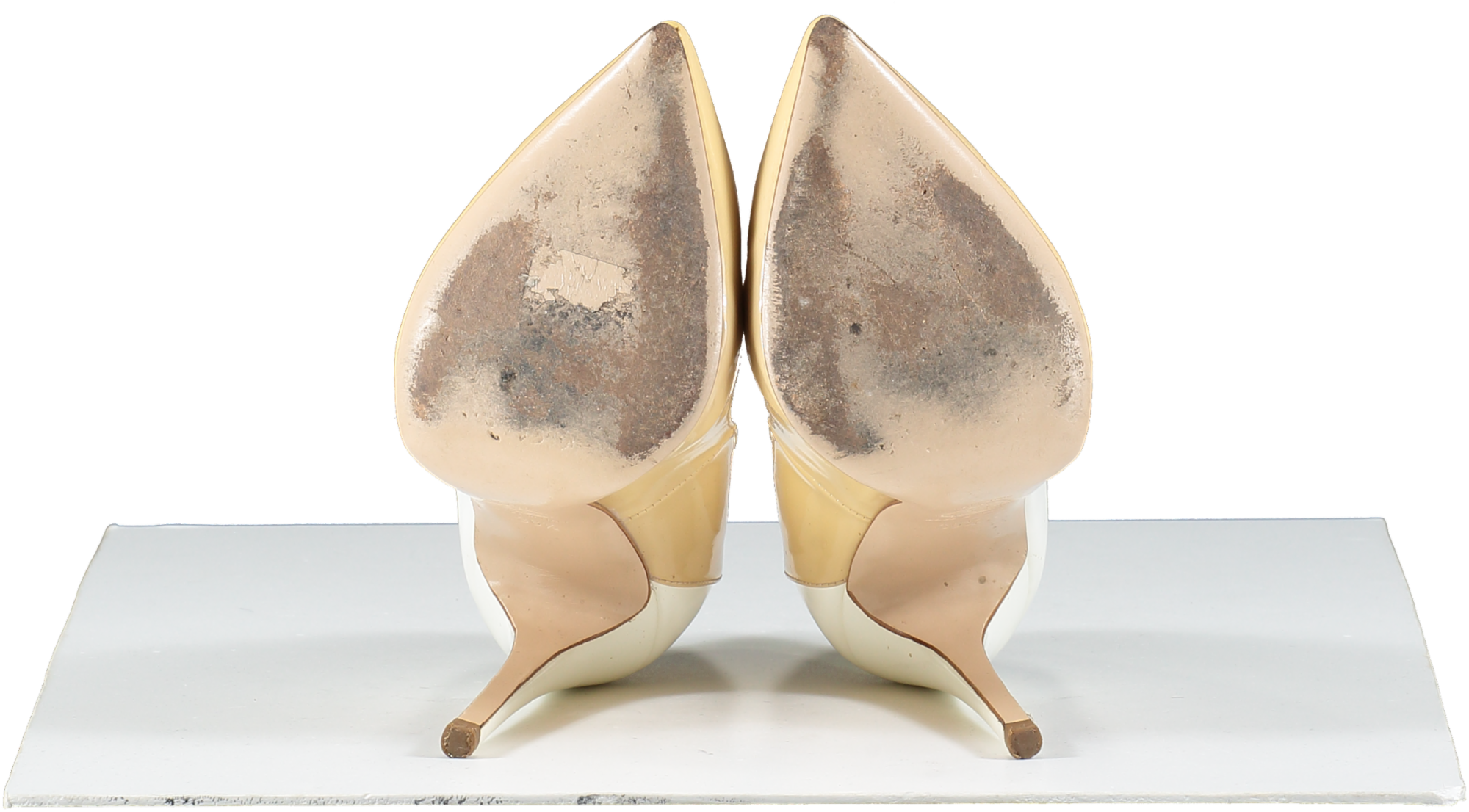 Versace Beige Two Tone Patent Stiletto UK 3.5 EU 36.5 👠