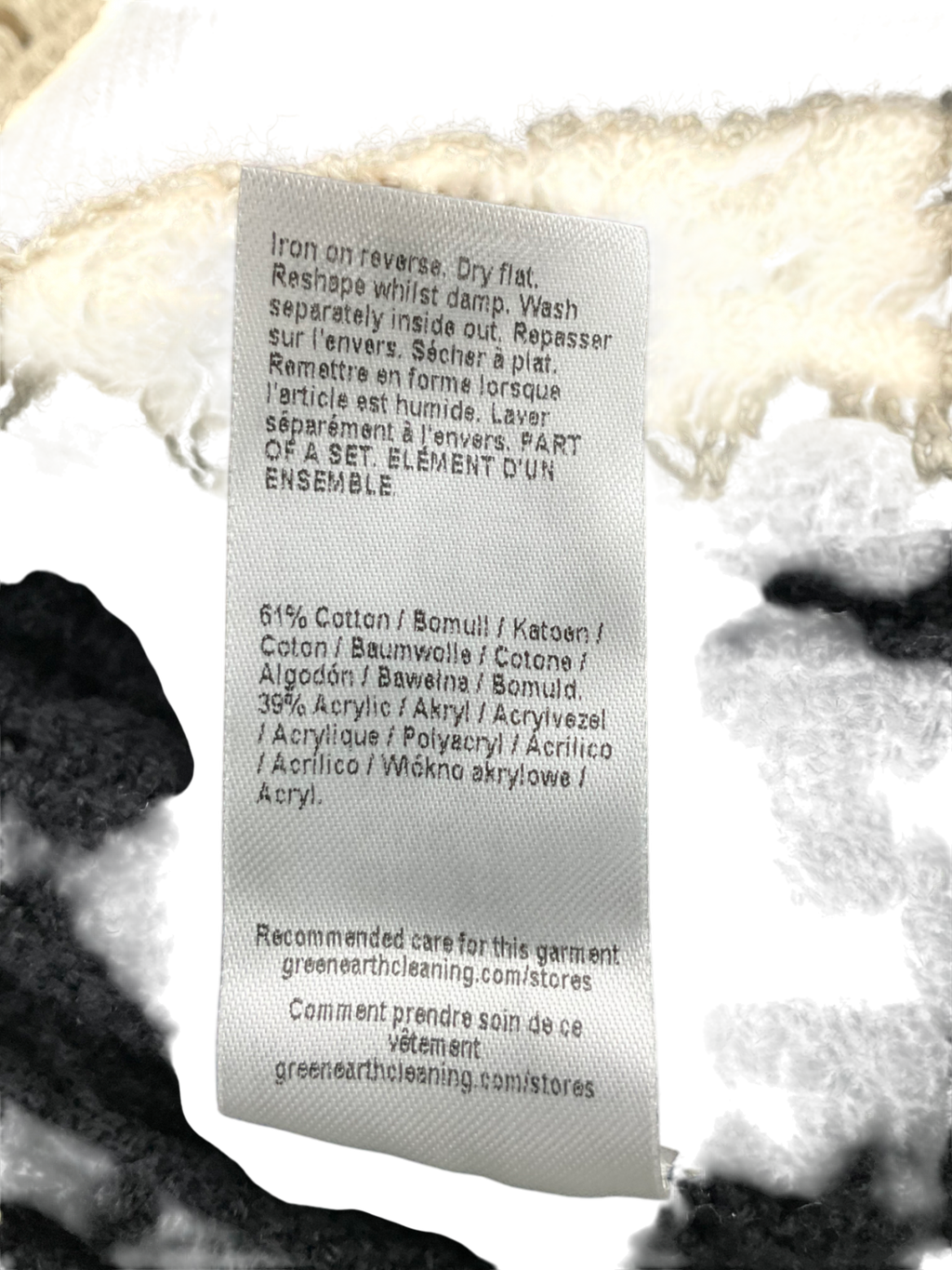 River Island Black Striped Crochet Trousers UK XS