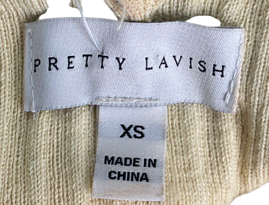 PRETTY LAVISH Yellow Eliza A-line Dress UK XS