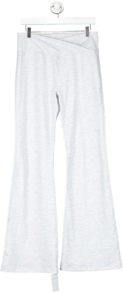 tala Grey Dayflex Wrap High Waisted Flared Yoga Pant No Front Seam UK XL