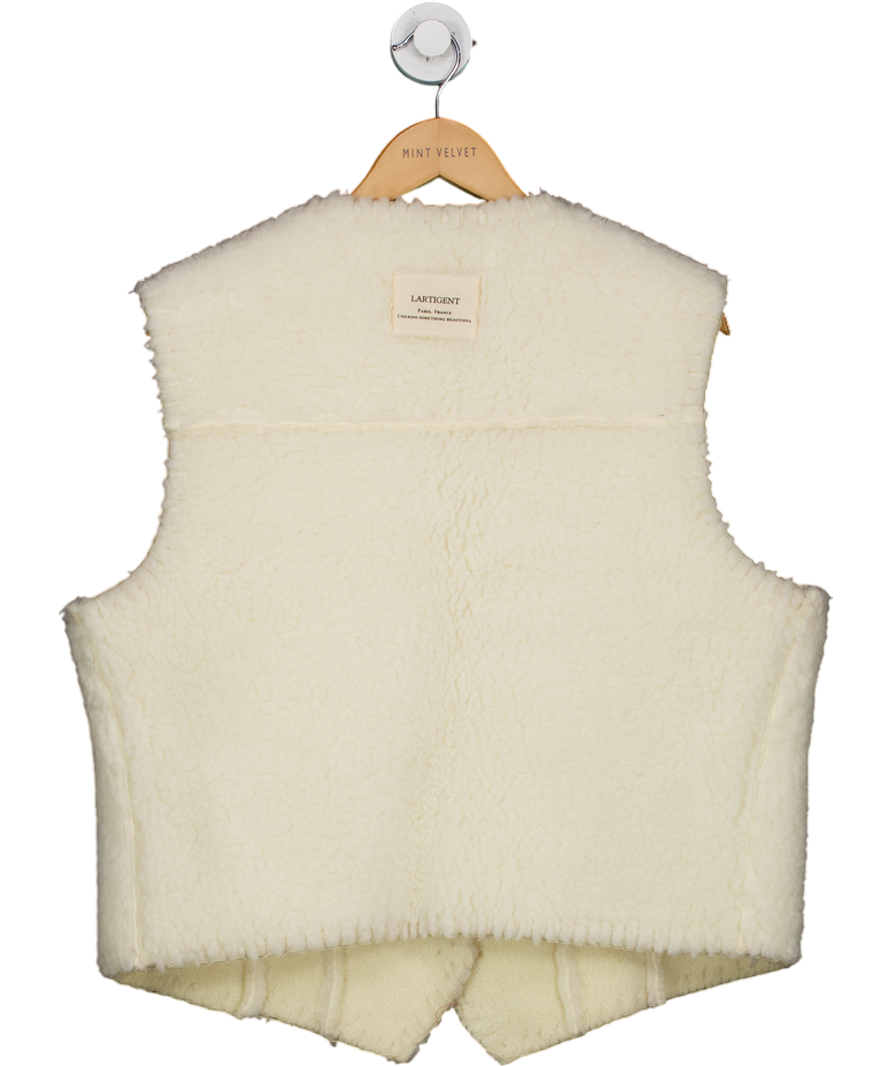 Lartigent Cream Fleece Gilet One Size