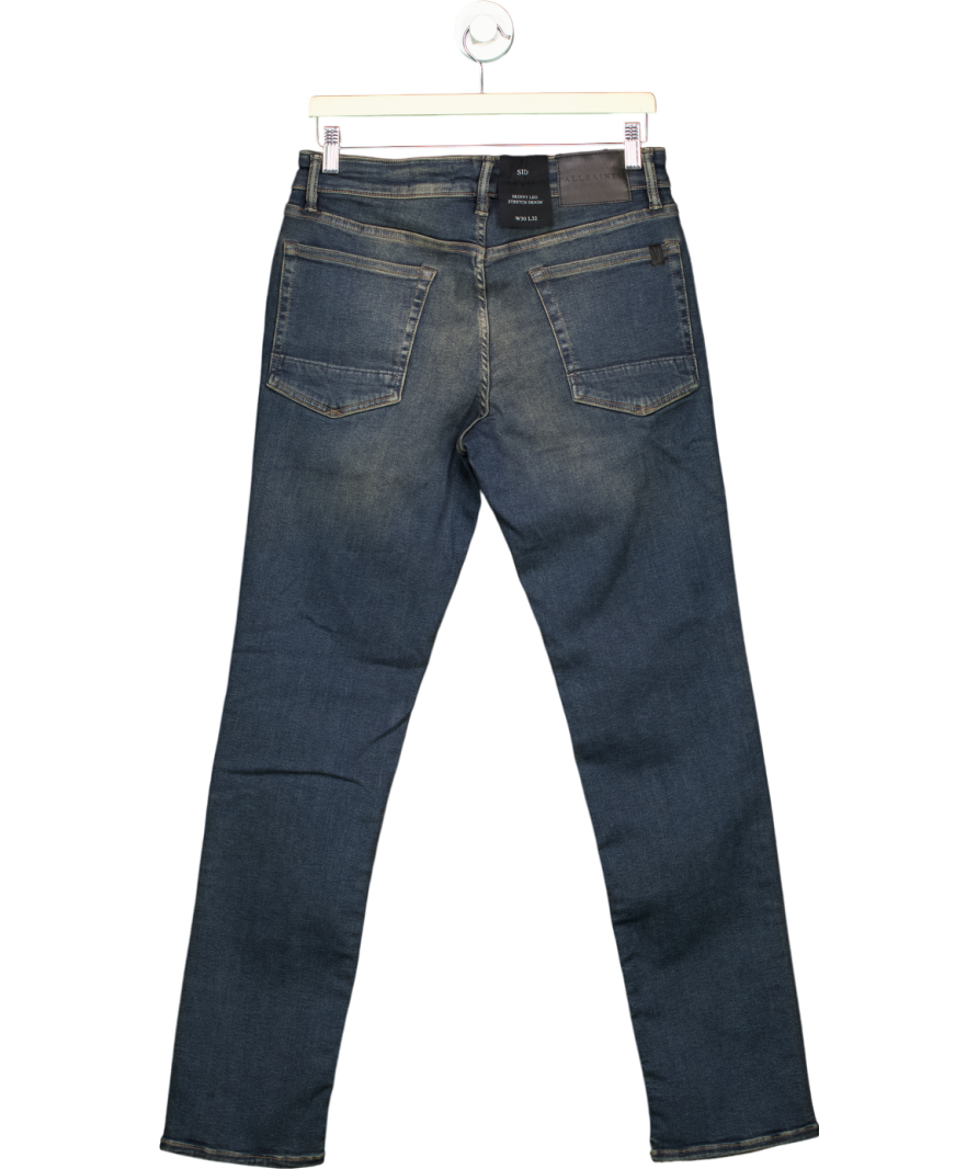 All Saints Blue Sid Skinny Fit Denim Jeans W30