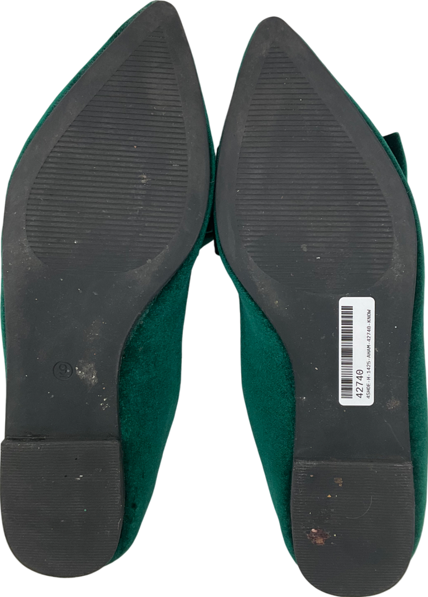 ASOS Green Sapphire Bow Detail Pumps UK 9 EU 42 👠