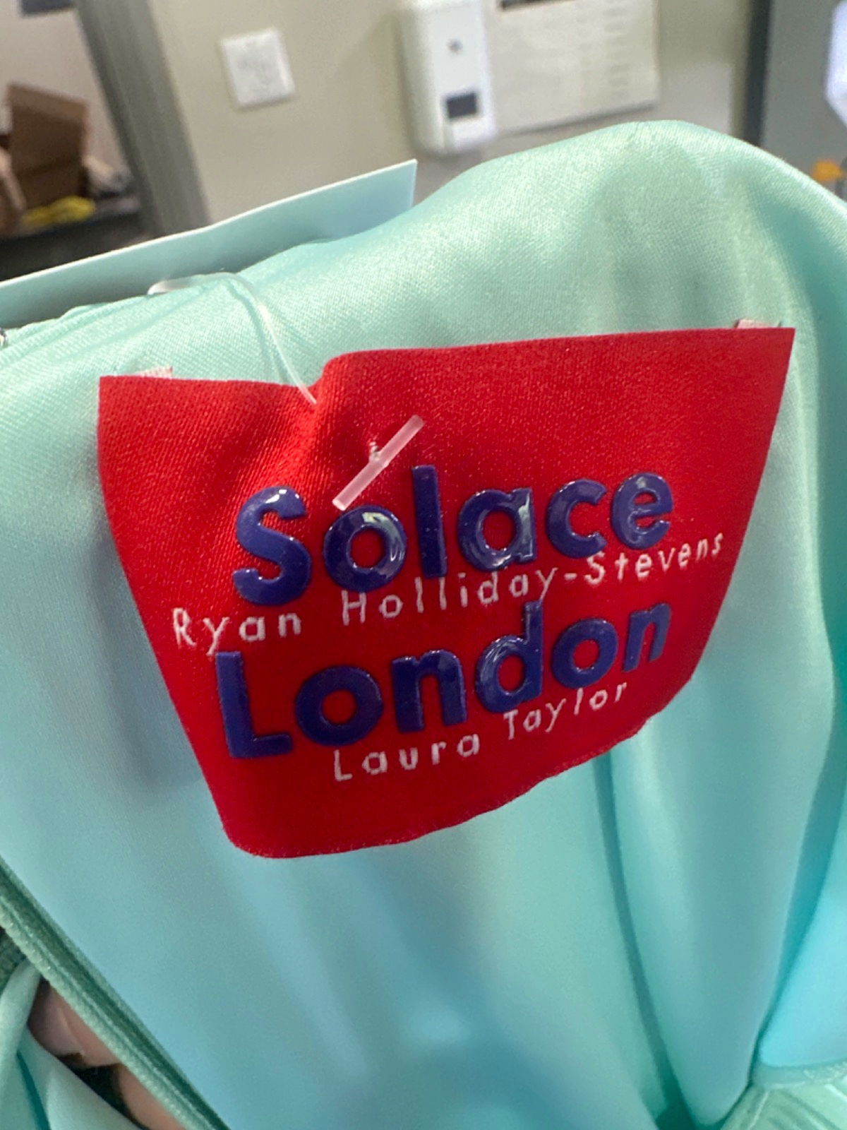 Solace London Aqua Pleated Dress UK 6