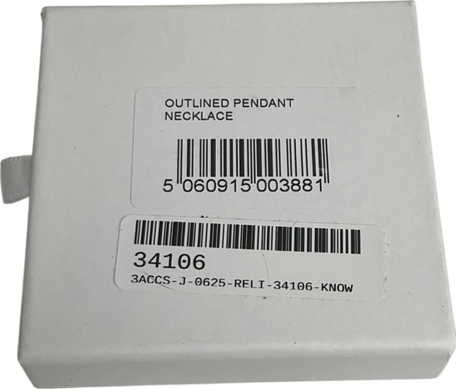 D. Louise Metallic Outlined Pendant Necklace