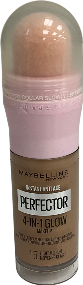 Maybelline Instant Anti Age Perfector 4-in-1 Glow Primer, Concealer, Highlighter, Bb Cream 1.5 Light Medium 20ml