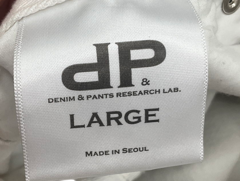 DRI White Denim True Tapered Payola Jean Trousers UK L
