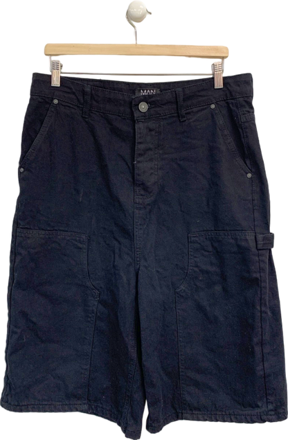 BoohooMAN Black Tall Cargo Shorts W32