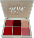 MUA Face Shape Palette, Blush & Glow, 6 Cream Shades | Blusher & Highlighter Palette, Buildable & Blendable Formula With Vitamin E For Face, Eyes & Cheeks, Vegan & Cruelty Free 18g