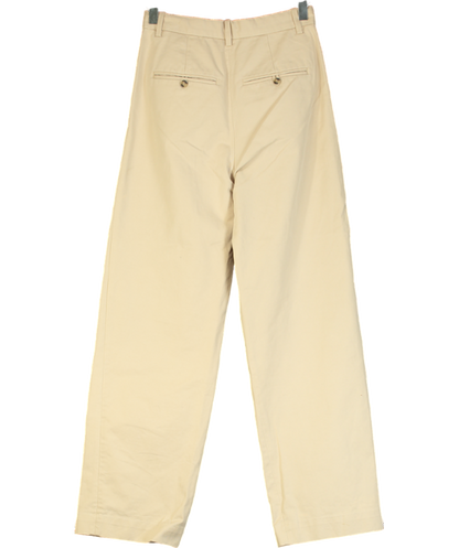 & Other Stories Beige Straight Tailored Trousers W32