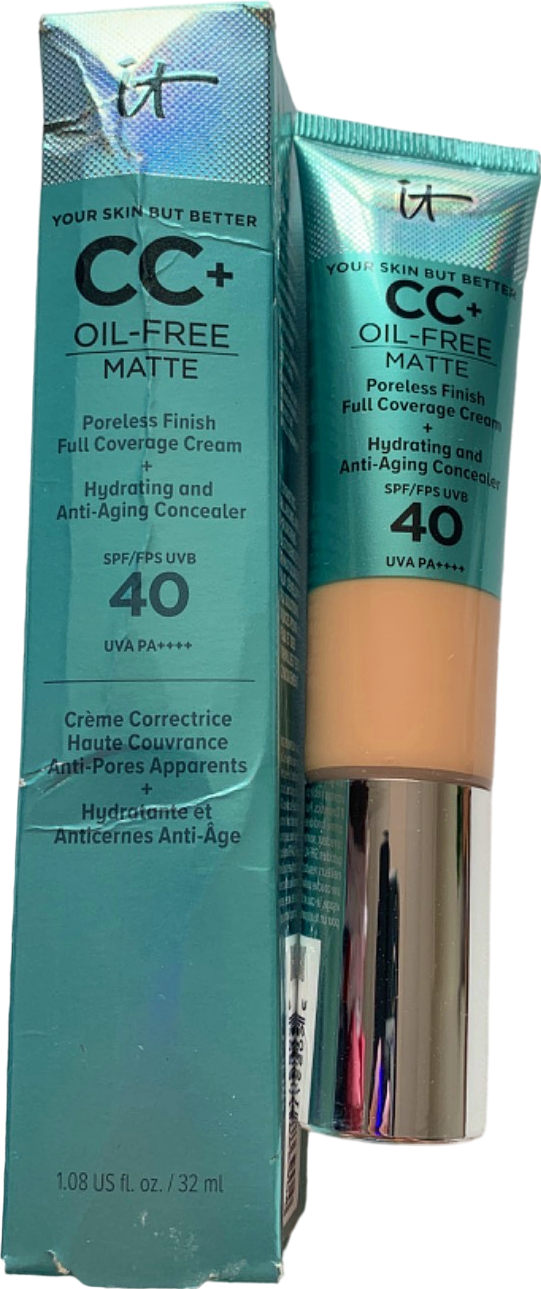 IT Cosmetics Your Skin But Better CC+ Oil-Free Matte Poreless Finish Full Coverage Cream Medium 32 ml