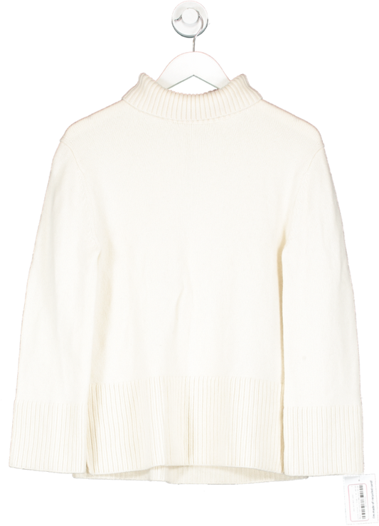 & Other Stories Cream Wool Roll Neck Jumper UK XS