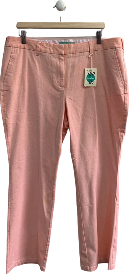 Boden Pink Straight Leg Trousers Size 18R