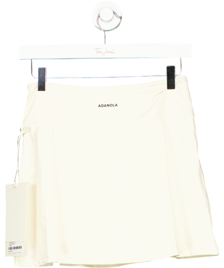 Adanola Cream A-line Mini Skirt UK S