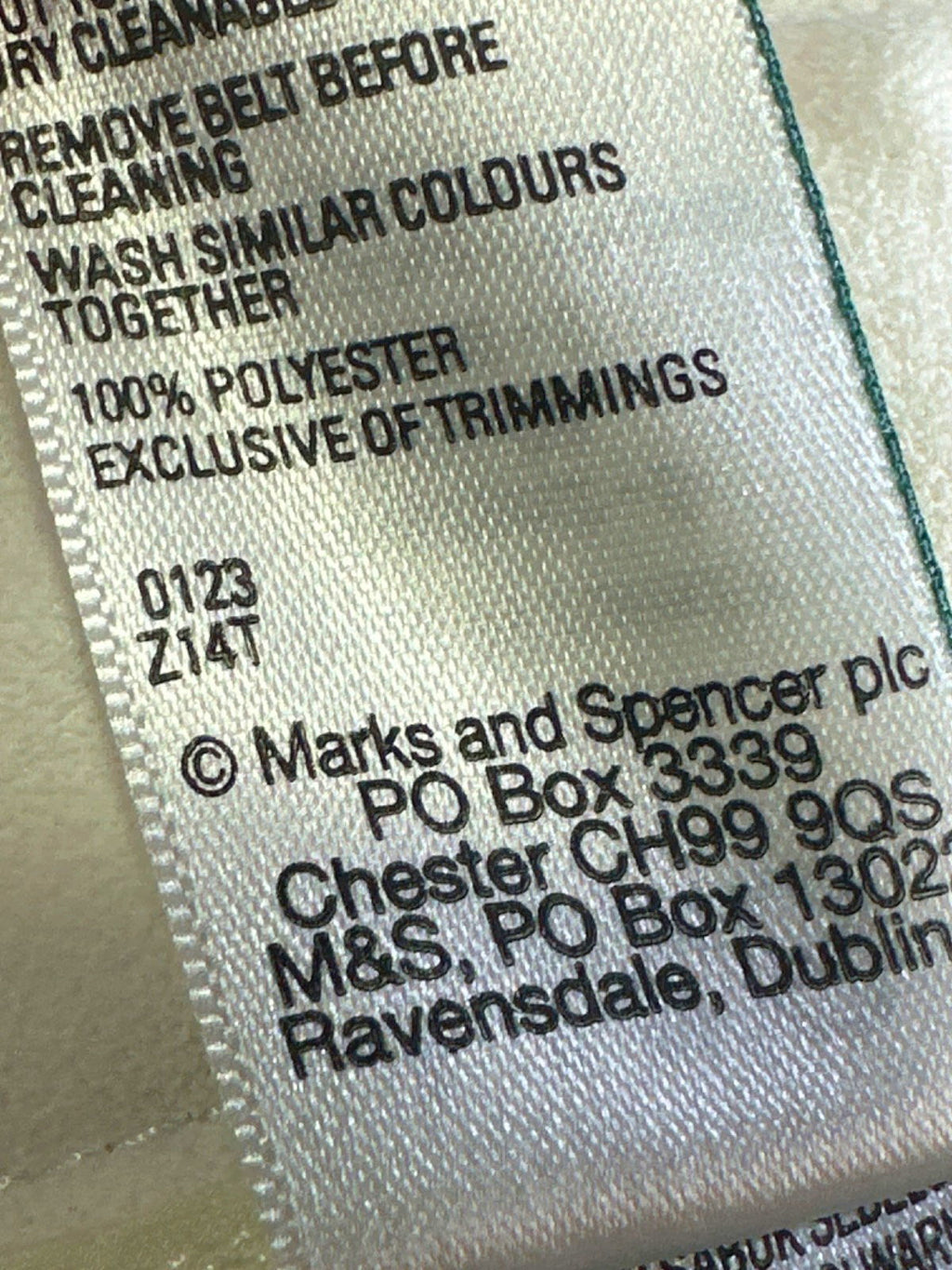 M&S Collection Ivory Trousers UK 6 Short