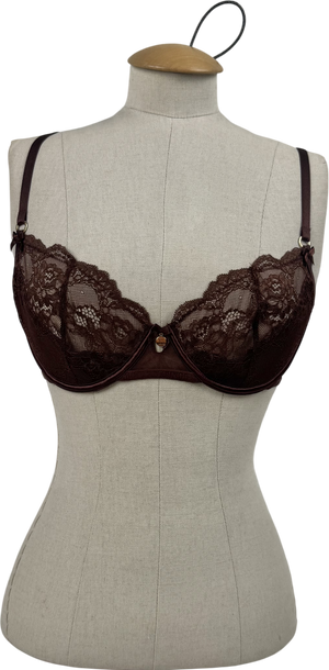 Lounge Underwear Brown Brianna Plunge Bra UK 32E