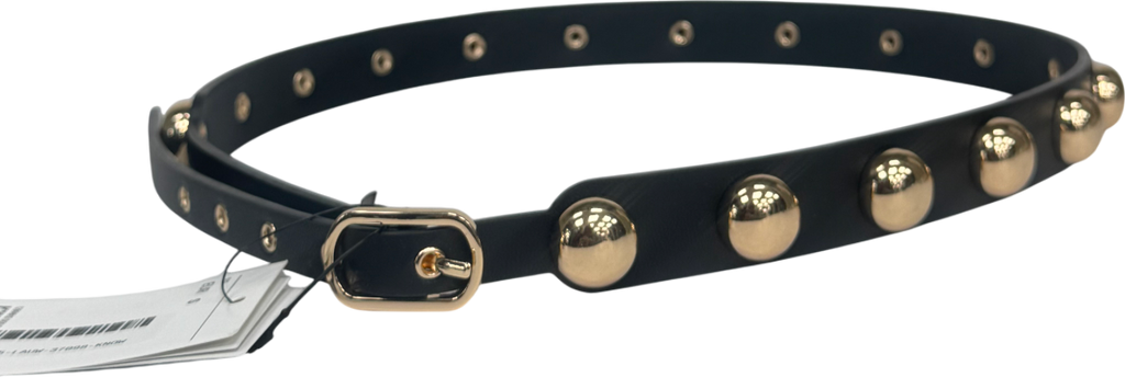 H&M Black Studded Belt UK S