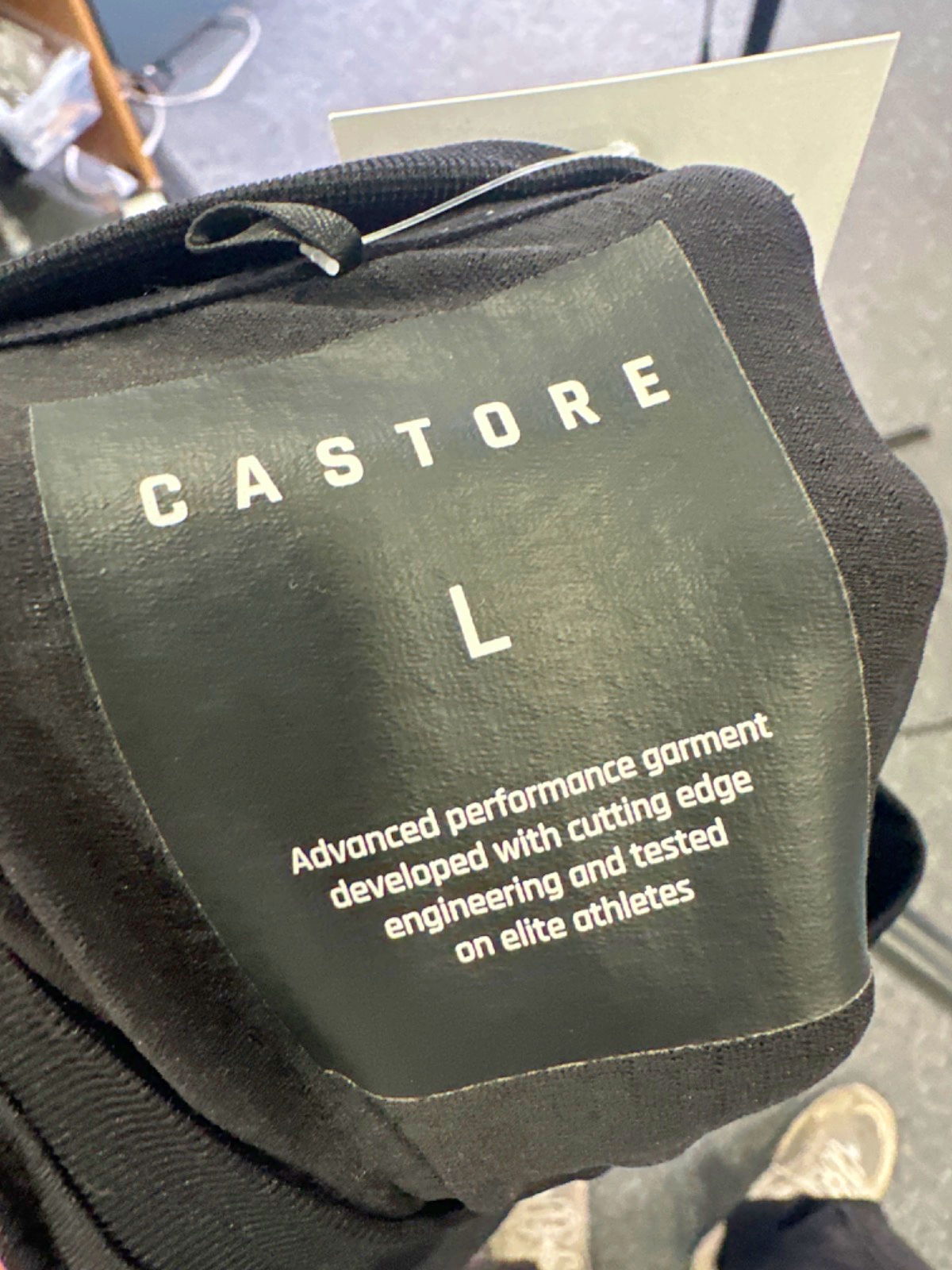 Castore Black Advanced Performance Garment T-Shirt UK L