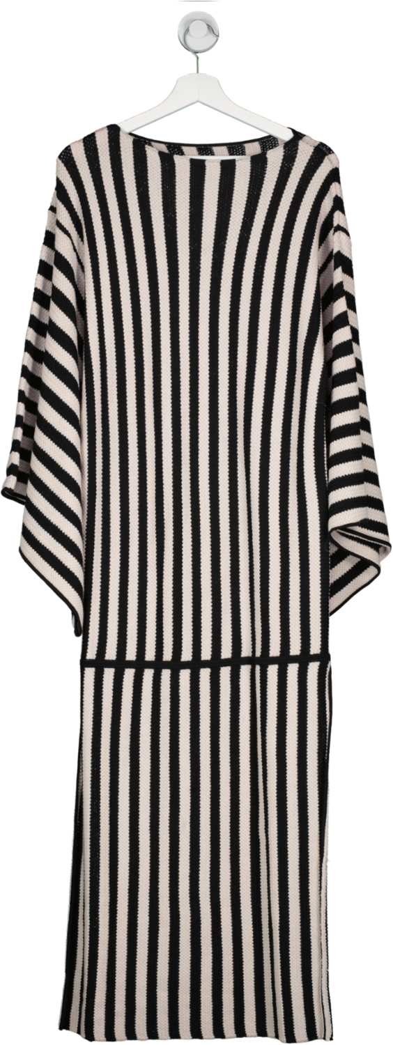 By Malene Birger Black Striped Gerta Kaftan Dress UK M