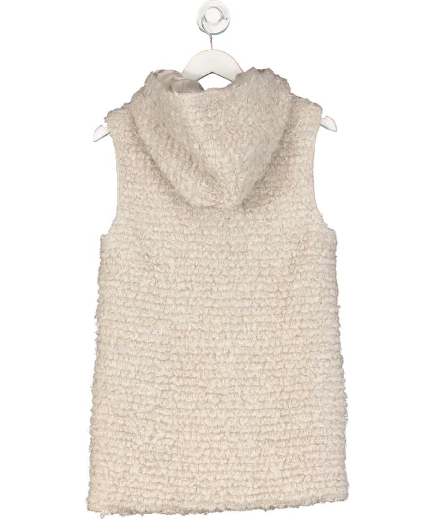 Falconeri Beige Mohair Wool Gilet UK M