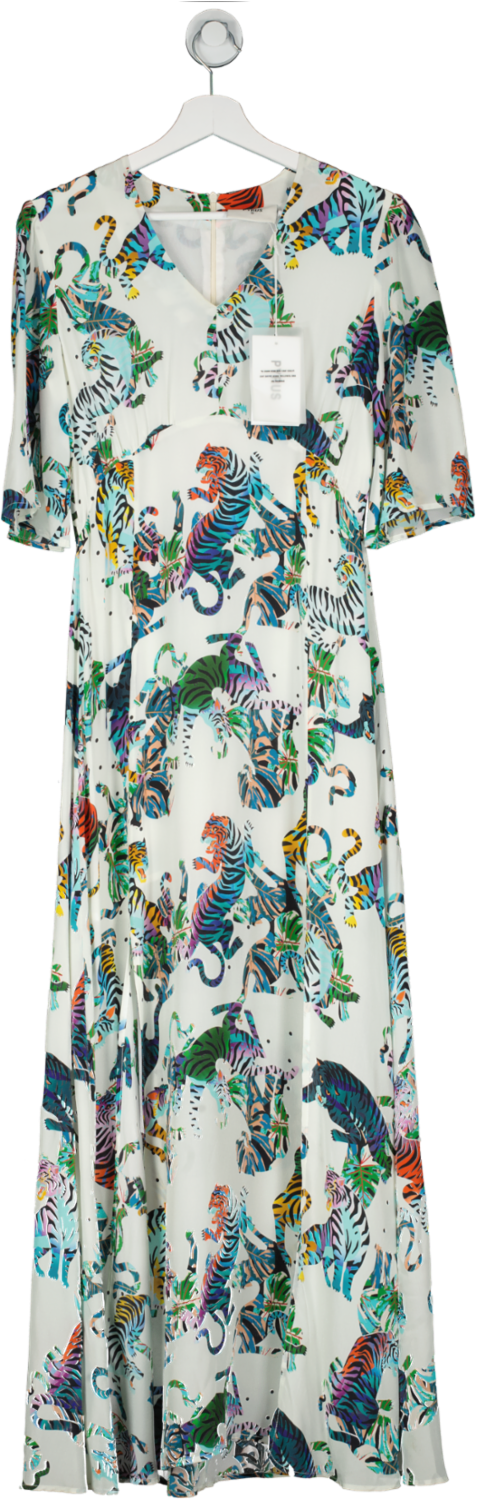 pyrus Multicoloured Dahliah Printed Maxi Dress UK S