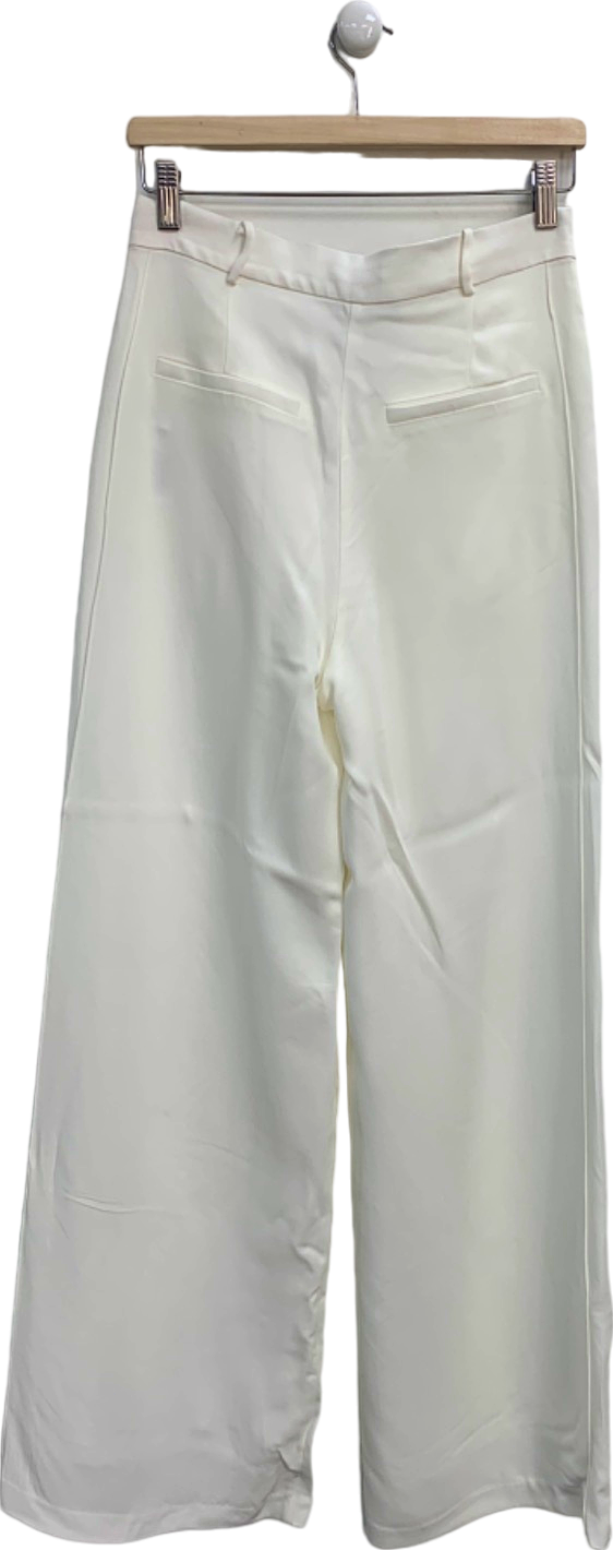 Karen Millen White Wide Leg Trousers UK 10