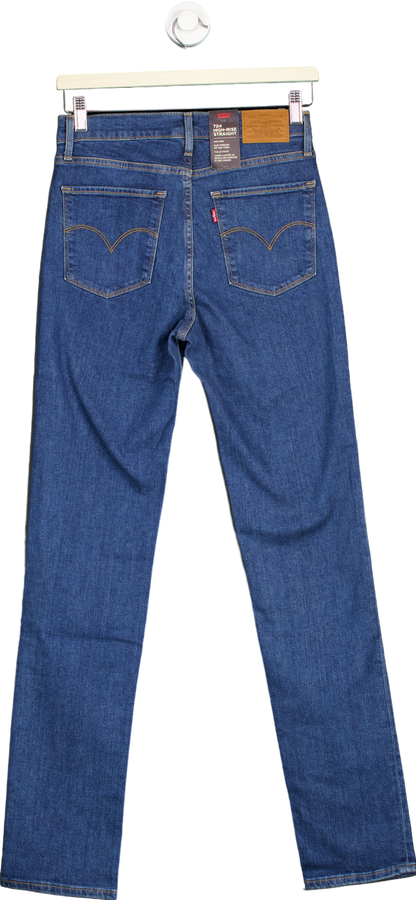 Levi's Blue 724 High-Rise Straight Jeans 28x32
