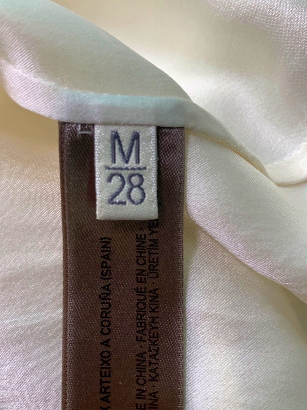 Uterque White Short Sleeve Blouse M